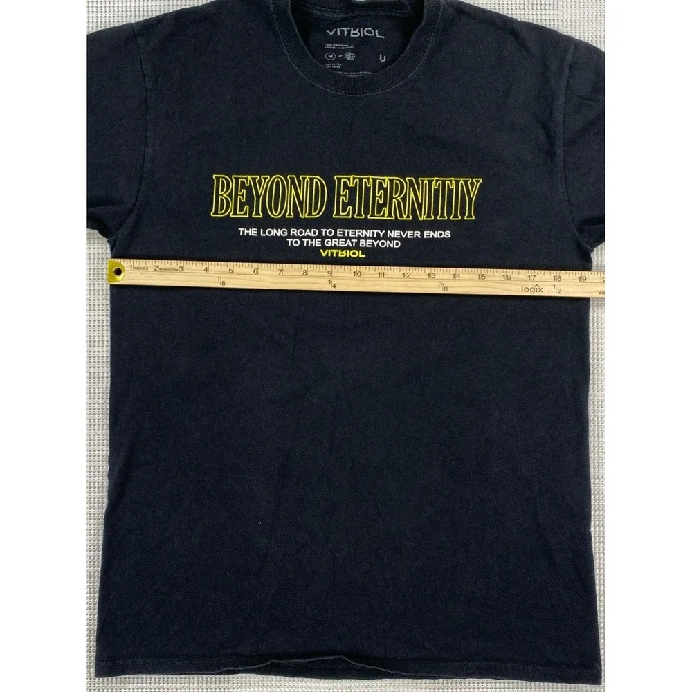 Vitriol Beyond Eternity T-Shirt Black Men's Medium (Hole)‎